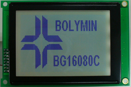 Foto Módulo LCD de Bolymin - Anatronic con marco metálico.